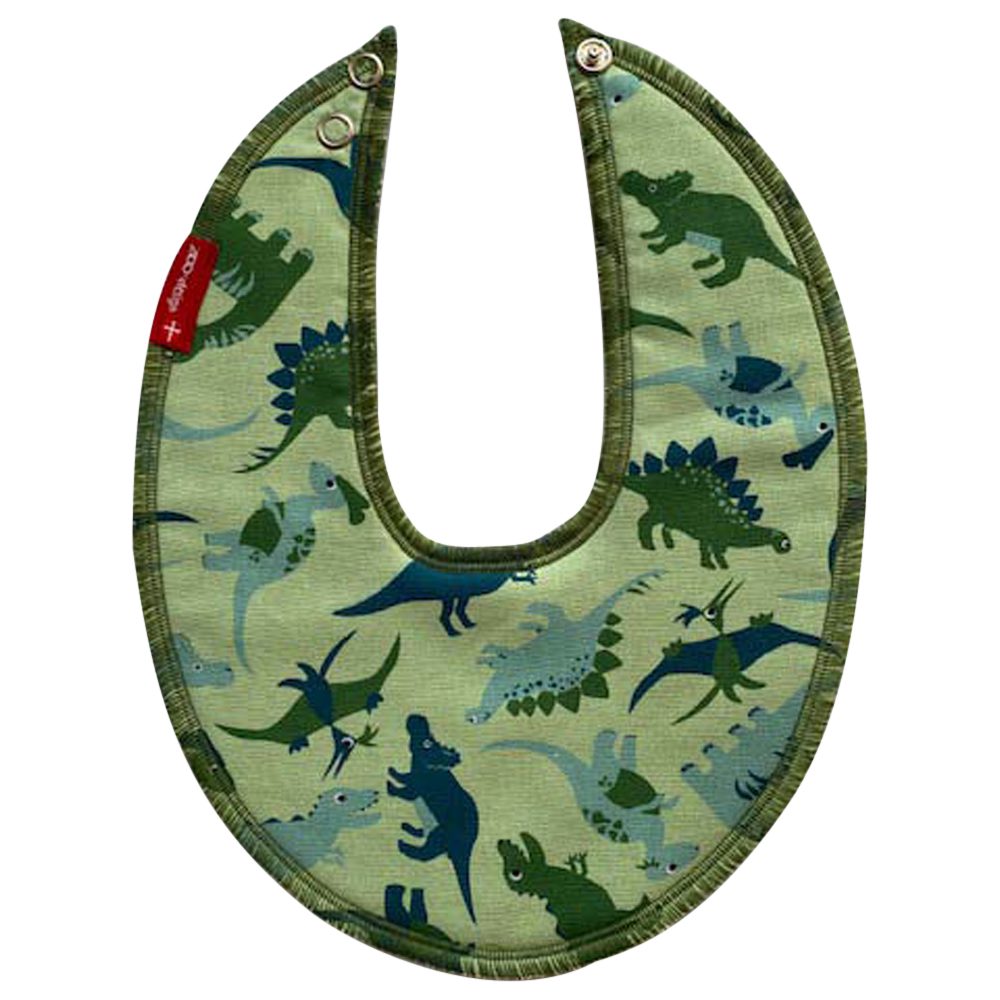 Bib for drool Dinosaur   Green