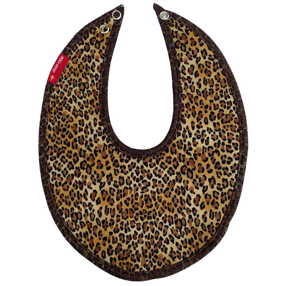 Bib for drool Leopard   Brown JPG