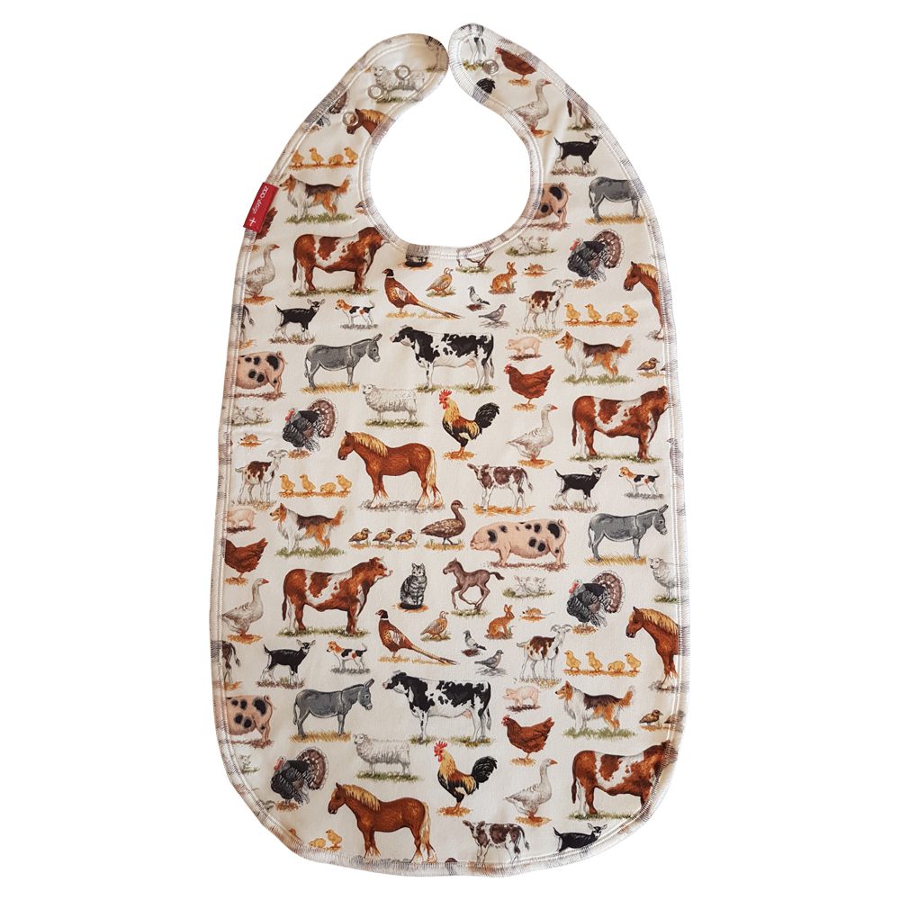 Bib for eating Farm Animals ZOO design