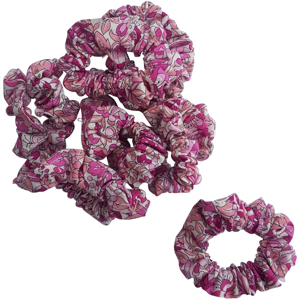 Scrunchies   Liberty Hvid pink