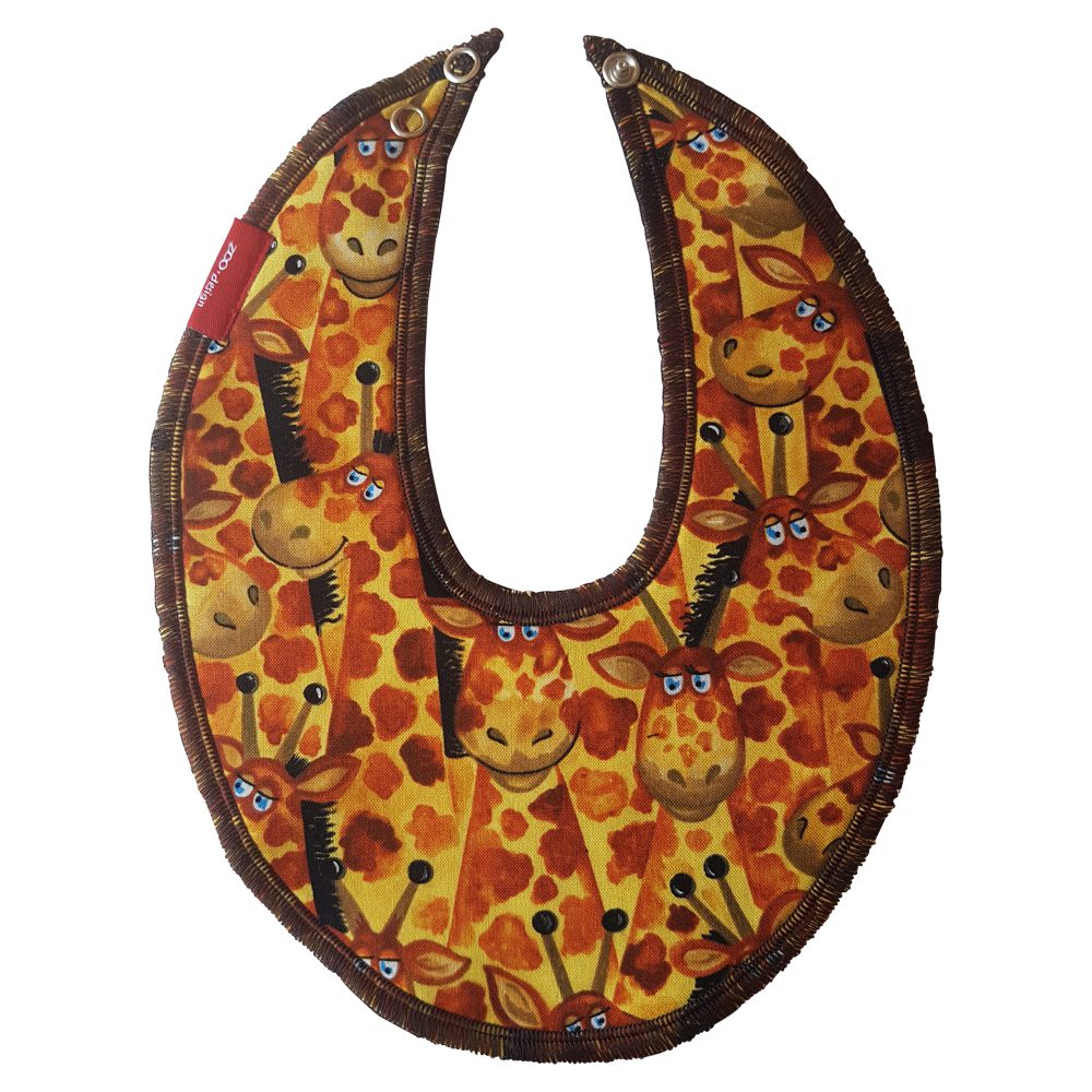 ZOO design Bib for drool Giraffe