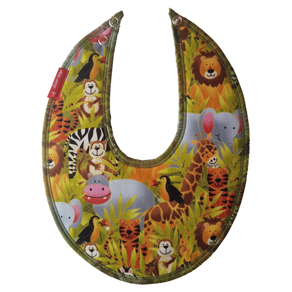 ZOO design Bib for drool Jolly Jungle