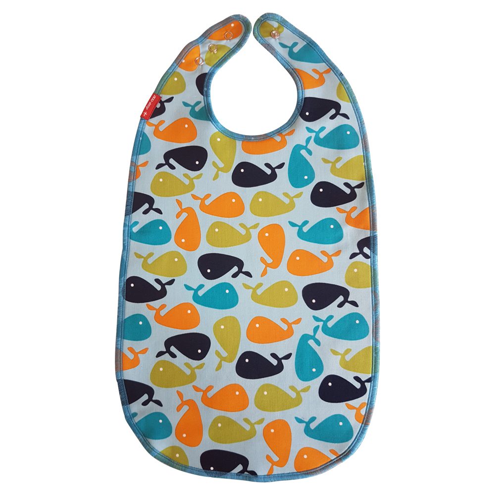 Bib for eating Whales ZOO design.